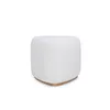 Puff Triangular c/ Base Madera Tela arena en Beige - Butacas, banquetas y puffs, Uruguay | Champagne Home, vista 3 de 3