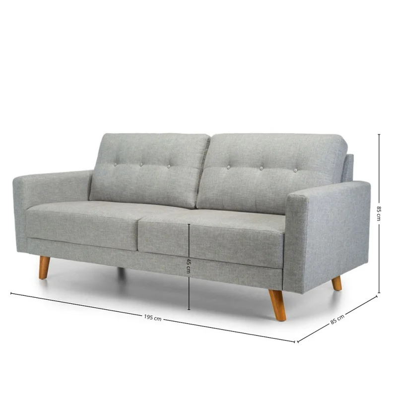 Sofá Lars - Tela Aquaclean - 2,5 cuerpos - A fabricar en Patrón - Sillones y sofás, Uruguay | NYR, vista 3