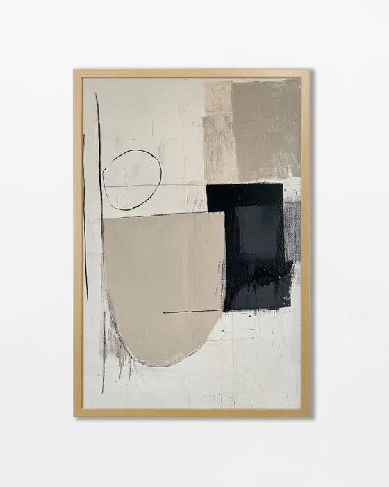 Abstractos Neutros - Serie N.10 en Multicolor - Láminas, Uruguay | La Cuadrería