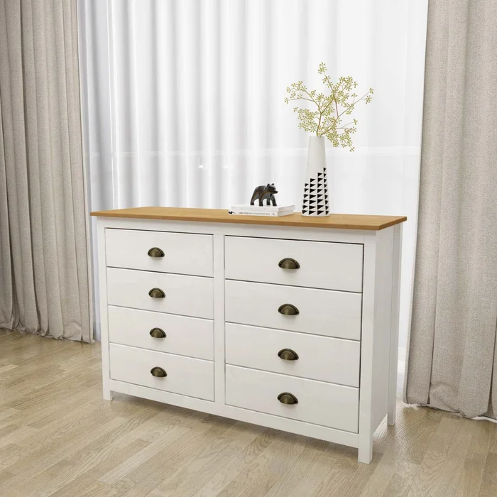 Cómoda Pino Natural-beige Topazio en Blanco - Cómodas, Uruguay | Divino, vista 3