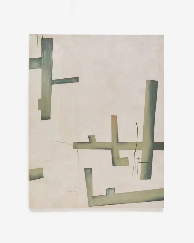 Lienzo abstracto Fida verde - 180 x 140 cm en Verde - Decoración de pared, Uruguay | Kavehome, vista 7
