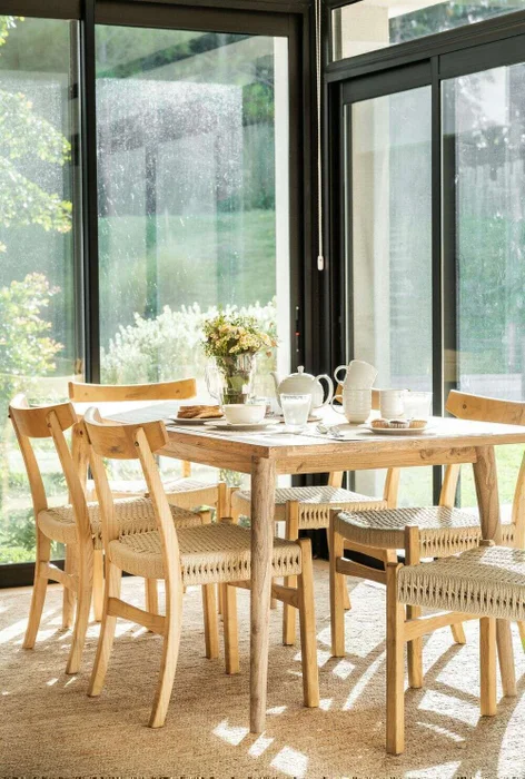 MESA COMEDOR NORDICA - OLMO NATURAL - 1.80 X 0.90 MTS en Madera natural - Mesas de comedor, Uruguay | La Iberica, vista 25