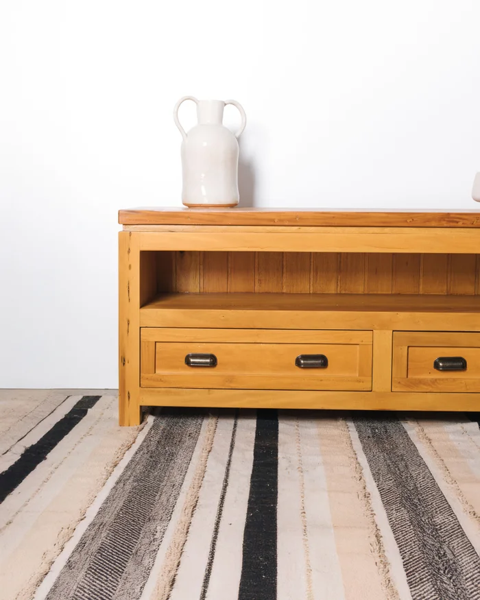 RACK ITACARÉ 1,45mt en Madera natural - Muebles para TV, Uruguay | Fundamento Muebles, vista 2