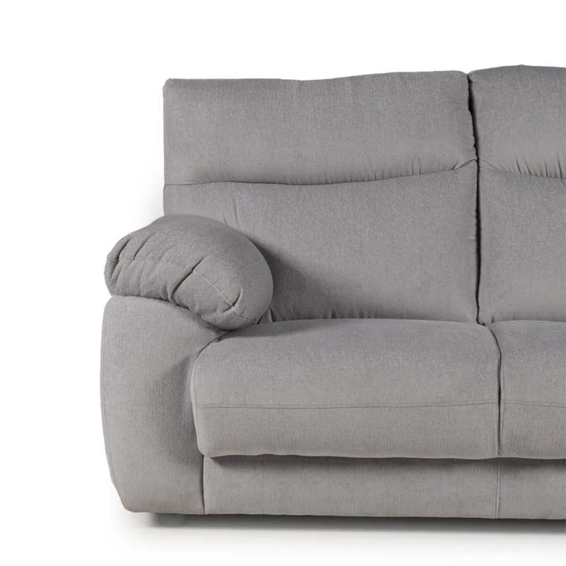 Sofá Aura - Tela Aquaclean Sustentable - 3 cuerpos - A fabricar en Gris - Sillones y sofás, Uruguay | NYR, vista 3