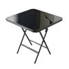 Mesa Plegable Cuadrada – Vidrio Templado 80 cm – Escuadra en Negro - Muebles para el exterior, Uruguay | Delta Center, vista 2 de 4