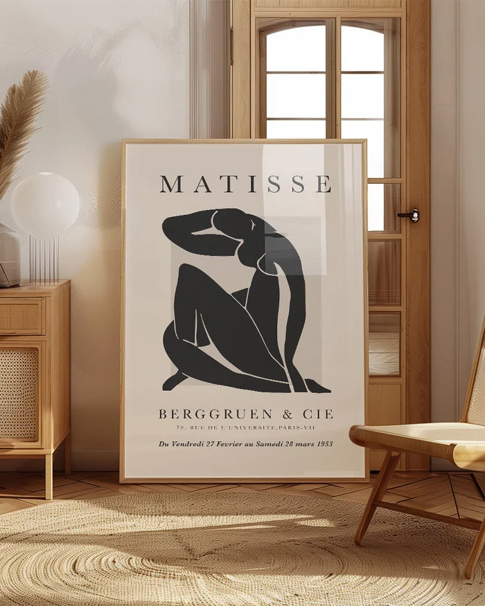 Matisse - Black & beige N.01 - Láminas, Uruguay | La Cuadrería, vista 2