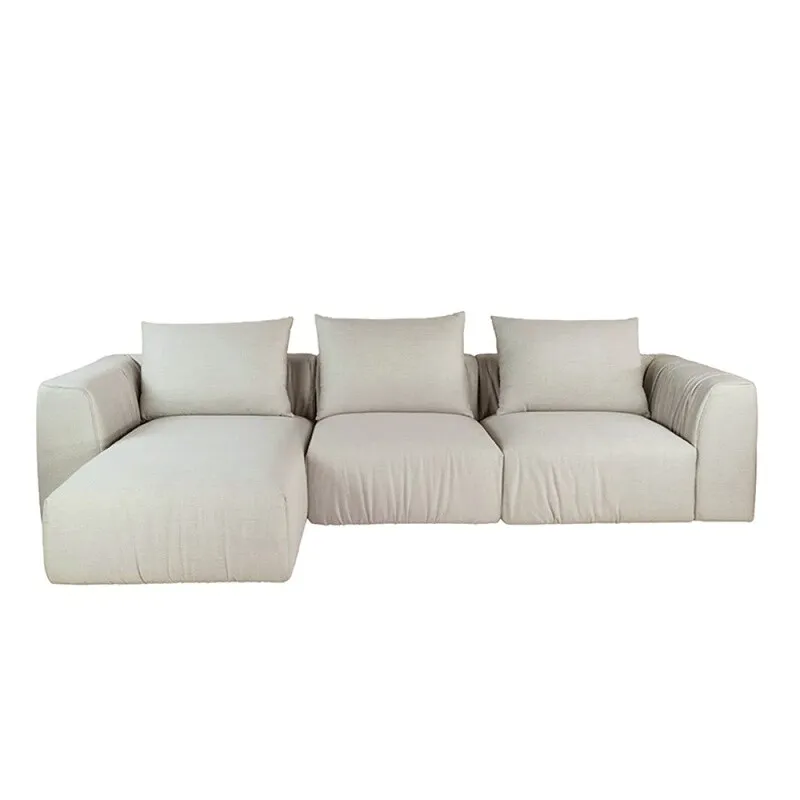 SOFA CORSO CHAISE IZQUIERDO 296X105X80CM TELA BEIGE - Sillones y sofás, Uruguay | Vinibel