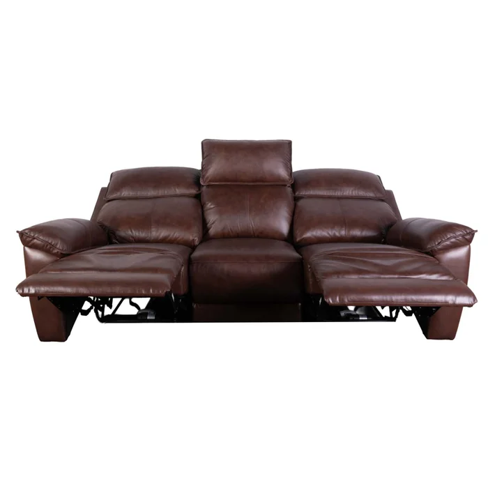 Recliner Eléctrico 3 Cuerpos Cuero-y-simil-cuero Marron Joshua en Marrón - Sillones y sofás, Uruguay | Divino, vista 9