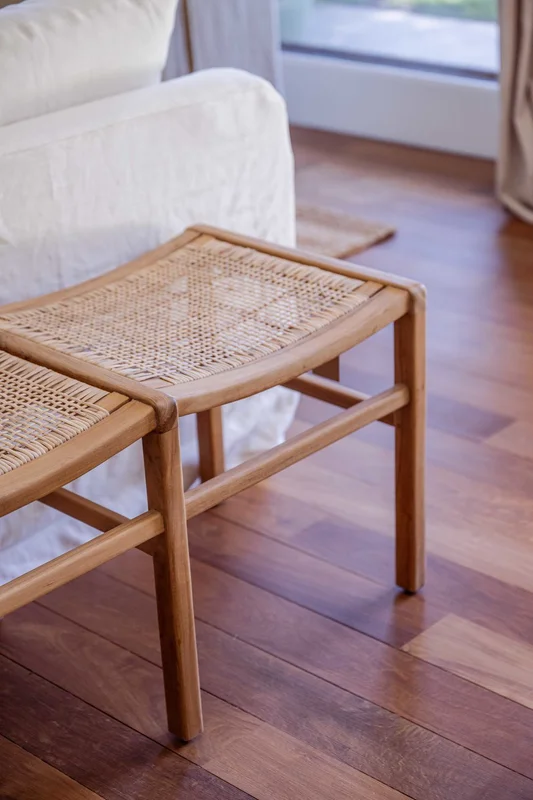 BANCO LARGO SALT RATTAN Y TEKA 150CM  en Madera natural, Uruguay | Más Infinito Casa, vista 4