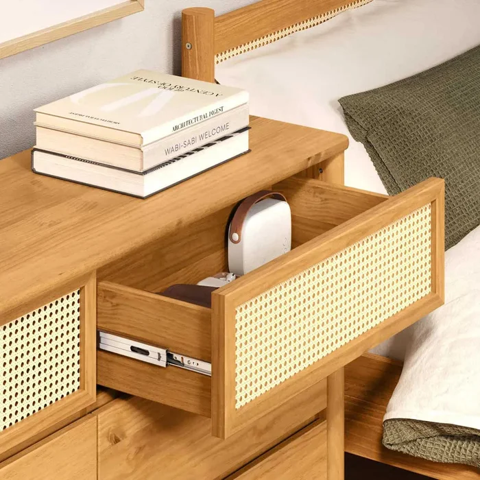 Comoda Semira Rattan - Madera Maciza en Madera natural - Cómodas, Uruguay | Balton, vista 12