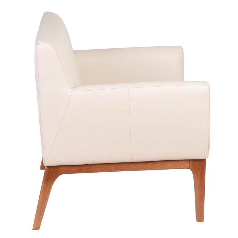 Butaca Cuero-y-madera Natural-beige Tucson Arena en Beige - Sillones y sofás, Uruguay | Divino, vista 4