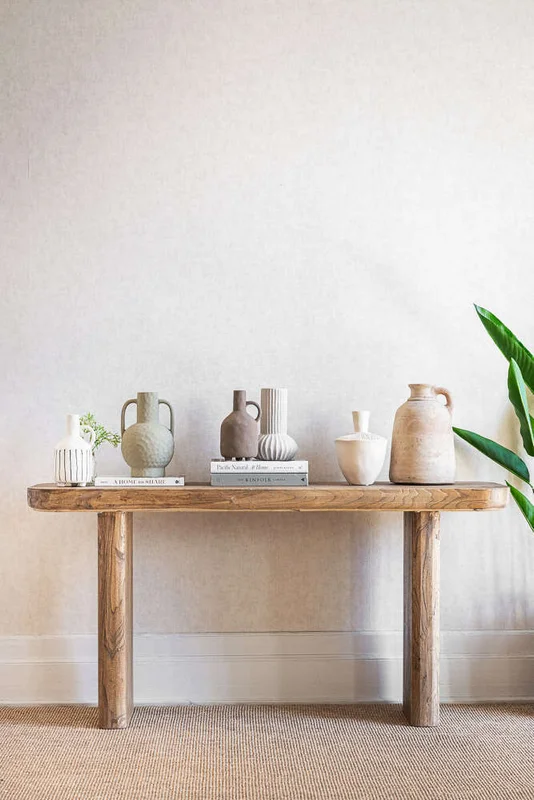 MESA DE ARRIMO / CONSOLA ATHENA - 1.40 MTS en Madera natural - Bibliotecas, Uruguay | La Iberica, vista 4