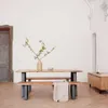 Mesa Alaia - 160 x 90 cm madera maciza de acacia patas de acero acabado negro en Natural, Negro - Mesas de comedor, Uruguay | Kavehome, vista 4 de 8