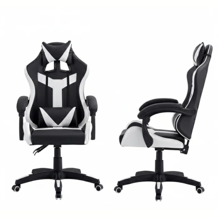 Silla Gamer Ergonomica Blanco en Blanco - Escritorios y sillas de escritorio, Uruguay | Unilux, vista 3