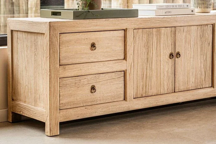 APARADOR BAJO / RACK TIRRENO - 1.80 MTS en Madera natural - Muebles para TV, Uruguay | La Iberica, vista 2