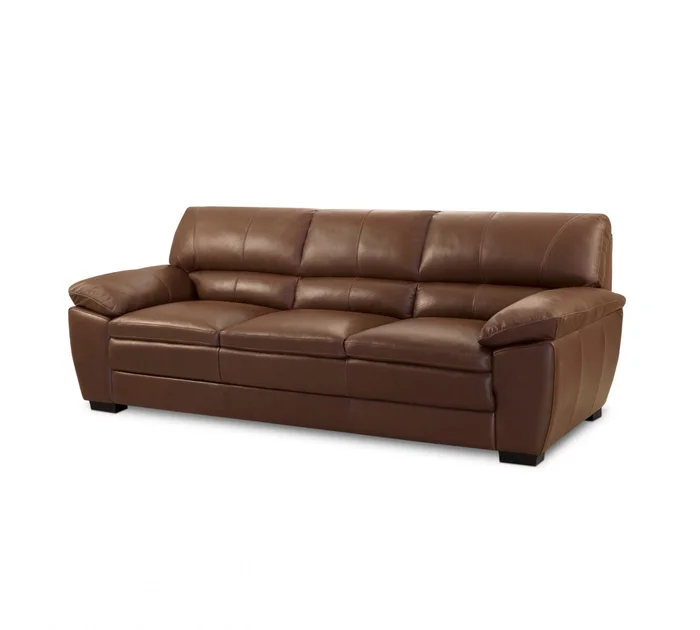 Sillón %100 Cuero - 3 Cuerpos - Premium - Caramelo en Marrón - Sillones y sofás, Uruguay | Rústico Hogar, vista 2