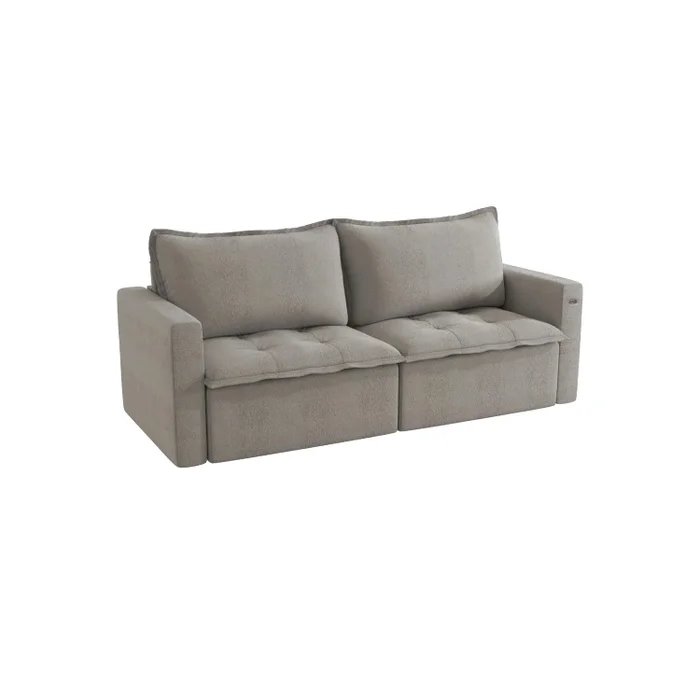 SOFA CAMA RETRACTIL/RECLINABLE TREVO 236CM en Gris - Sillones y sofás, Uruguay | Balton, vista 12