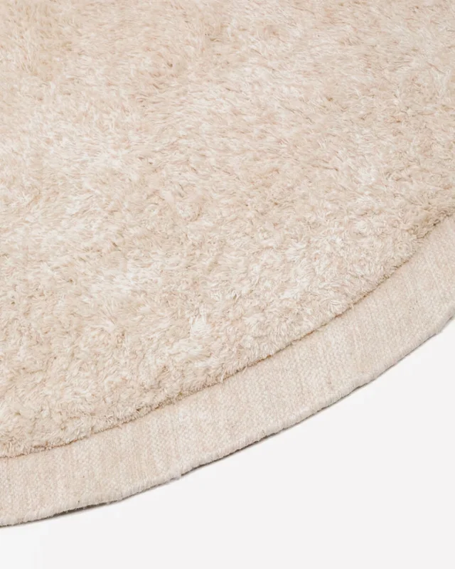 Alfombra redonda Marely - de lana blanco Ø 200 cm en Blanco - Alfombras, Uruguay | Kavehome, vista 7