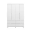Ropero 4 puertas 4 cajones - Línea FIT - Blanco - Roperos y placares, Uruguay | Ecowood, vista 2 de 5