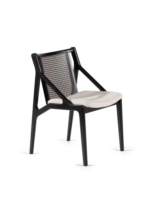 SILLA RAGNAR MADERA NEGRA Y TELA en Negro - Sillas, Uruguay | Vinibel