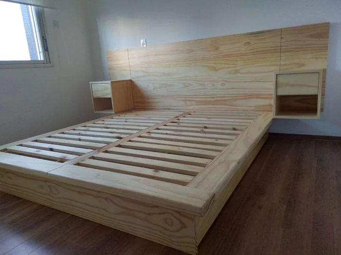Cama Berna en Madera natural - Dormitorio, Uruguay | Tree House Deco, vista 5