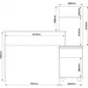 CASTRO- ESCRITORIO LIRA ANGELIN 4033A - Escritorios y sillas de escritorio, Uruguay | Alfa Ventas, vista 3 de 4