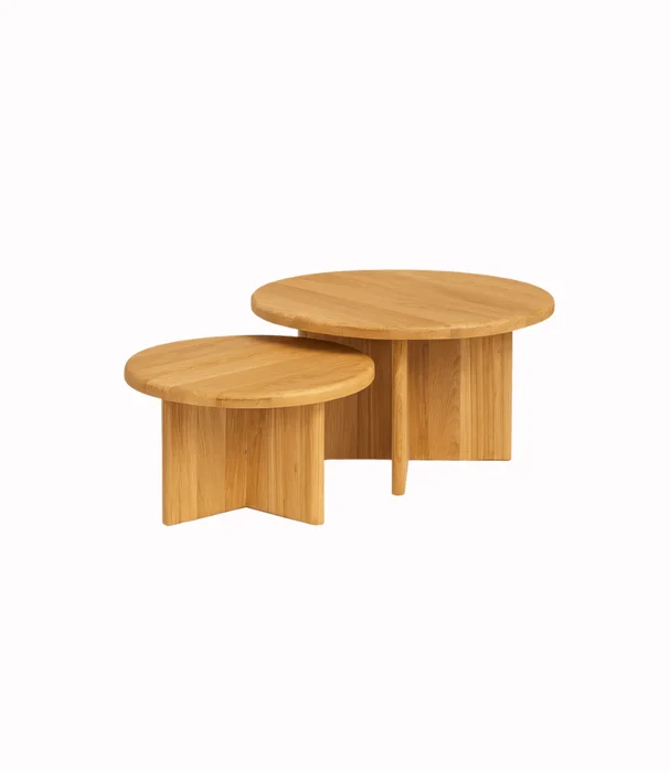 MESA LIVING OVO TEKA NAT en Madera natural - Mesas de living, Uruguay | Más Infinito Casa