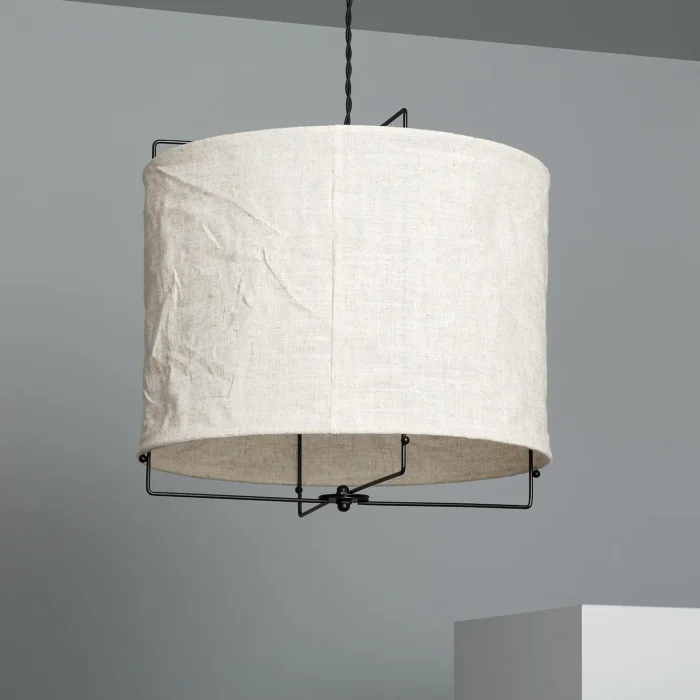 Colgante lino Skadi en Beige - Lámparas colgantes, Uruguay | La Perla, vista 3