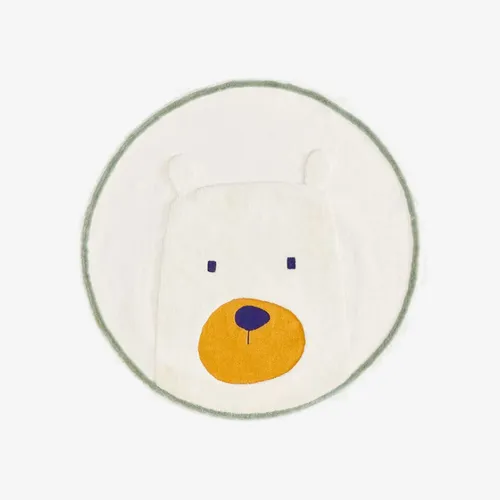 Alfombra redonda Zelda algodón blanco de oso Ø 100 cm en Blanco - Textiles, Uruguay | Kavehome