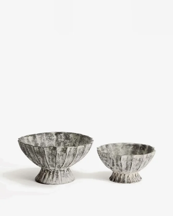 Centro de mesa Valura de papel maché gris - Ø 26 cm en Gris - Jarrones, Uruguay | Kavehome, vista 5