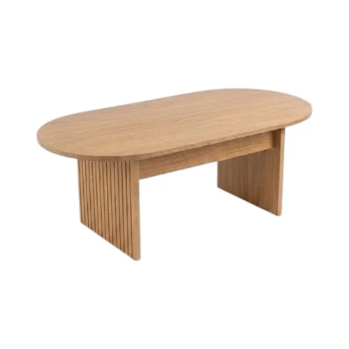 Mesa de Centro Articulada Capri Ovalada – Olmo en Madera natural - Mesas de living, Uruguay | Berna home