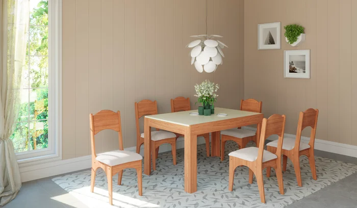 Mesa Extensible Austin en Madera natural - Mesas de comedor, Uruguay | Casa Brava, vista 2