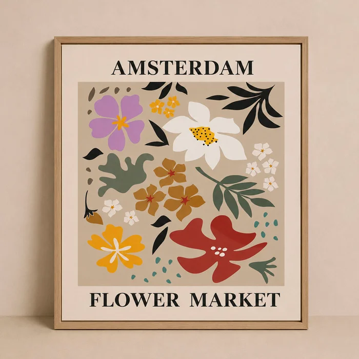 Cuadro Flowers Amsterdam en Multicolor - Decoración de pared, Uruguay | Alta Gracia Deco