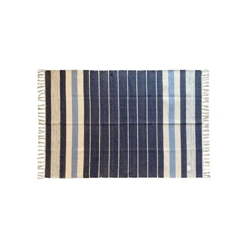ALFOMBRA C/FLECOS 69X114CM CENTRO AZUL - Textiles, Uruguay | Decohogar