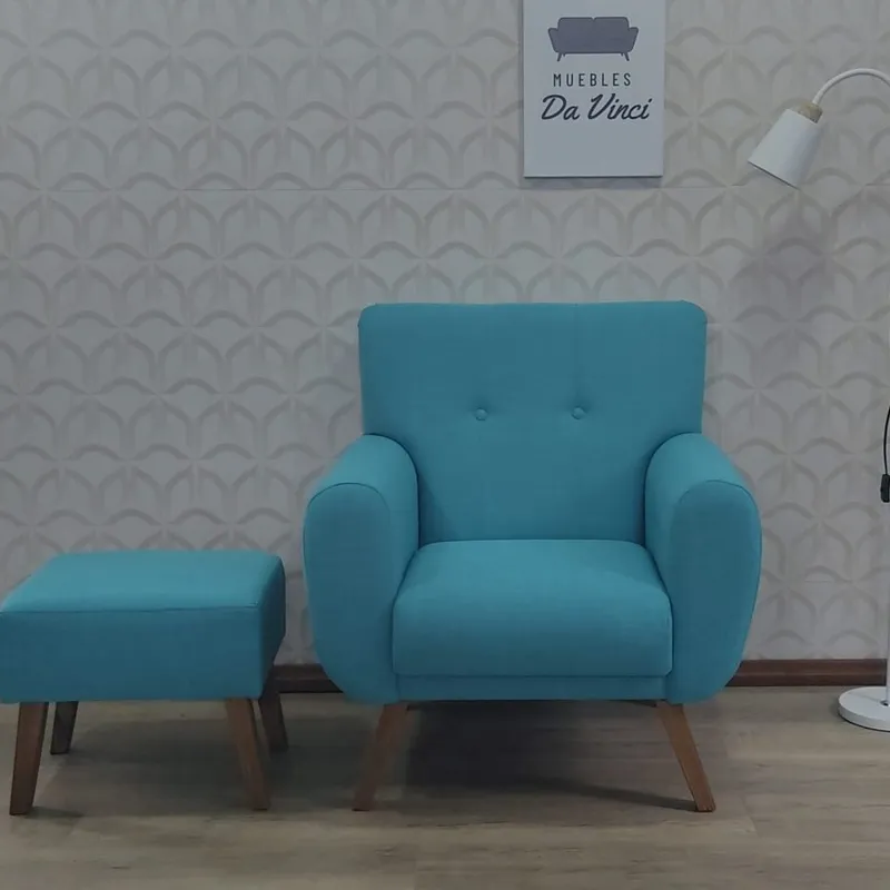 COMBO - butaca Zuret Plus + banqueta - Muebles Da Vinci en Turquesa - Sillones y sofás, Uruguay | Muebles Da Vinci
