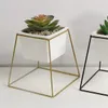 MACETA CERAMICA CUAD. 11x11x16CM BLANCO/DORADO - Macetas, Uruguay | Decohogar, vista 4 de 4