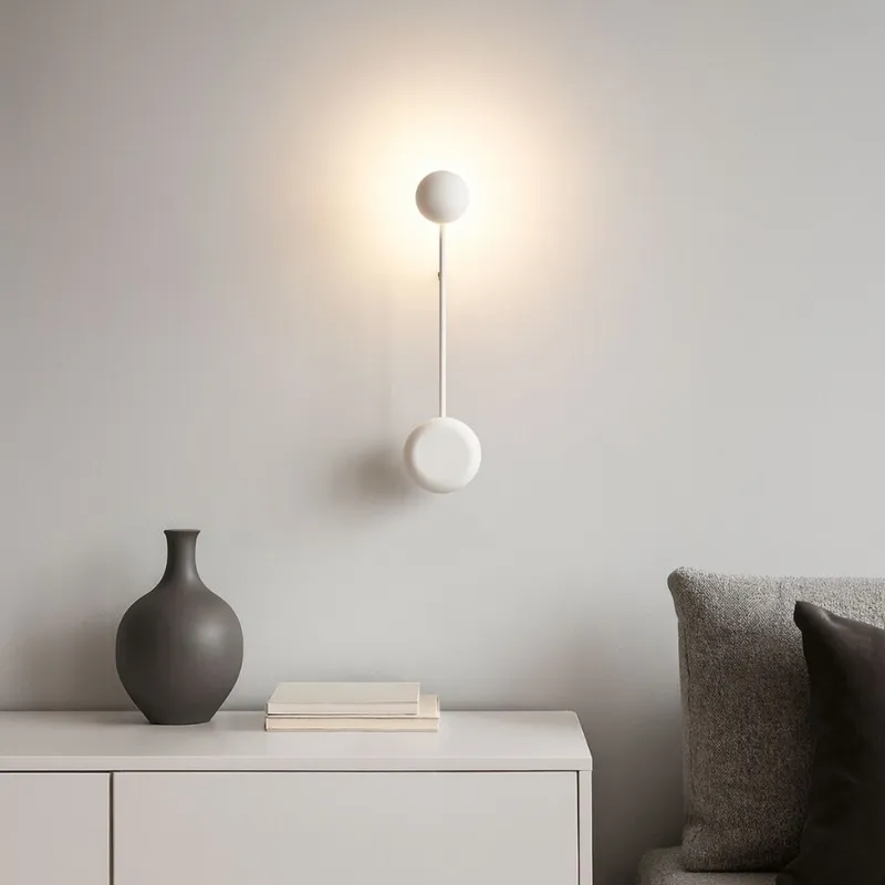 LUMINARIA DE PARED FONTANELLE Blanco en Blanco - Lámparas de mesa, Uruguay | Viasono