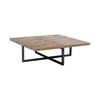 Mesa Ratona Central Madera-y-metal Natural-beige Respaldo Natural en Beige - Mesas de living, Uruguay | Divino, vista 2 de 4