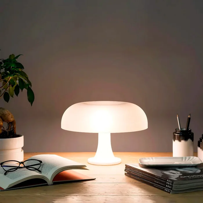 Lampara de mesa retro Mushroom - blanco en Blanco - Lámparas de mesa, Uruguay | Buho Store, vista 4