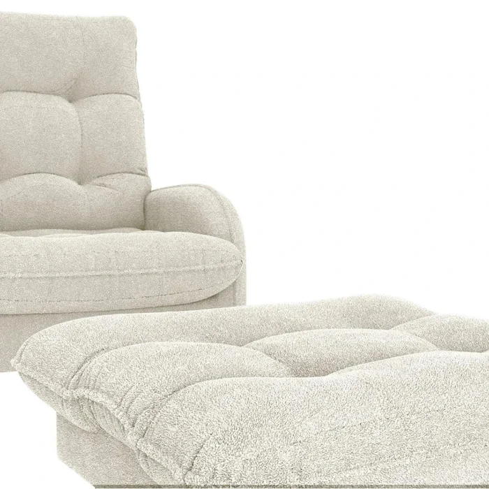 Kit Poltrona + Puff Relax - Beige en Beige - Sillones y sofás, Uruguay | Ecowood, vista 5