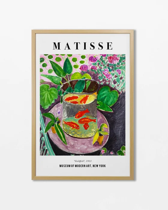 Matisse goldfish en Multicolor - Láminas, Uruguay | La Cuadrería