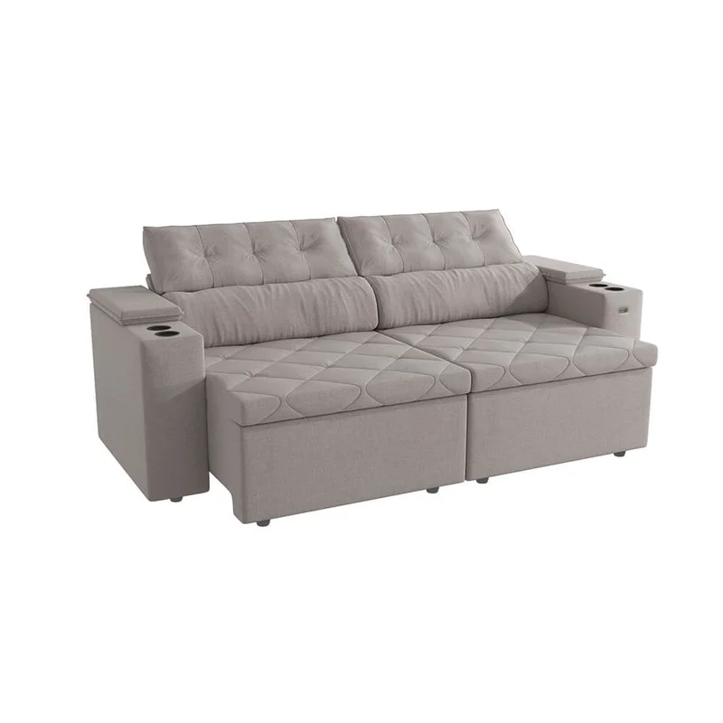 Sofa Otto 260CM - Retractil/Reclinable en Beige - Sillones y sofás, Uruguay | Balton, vista 14