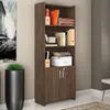 BIBLIOTECA OFFICE CON PUERTAS Y LLAVE CANELA en Marrón - Bibliotecas, Uruguay | Alfa Ventas, vista 1 de 3