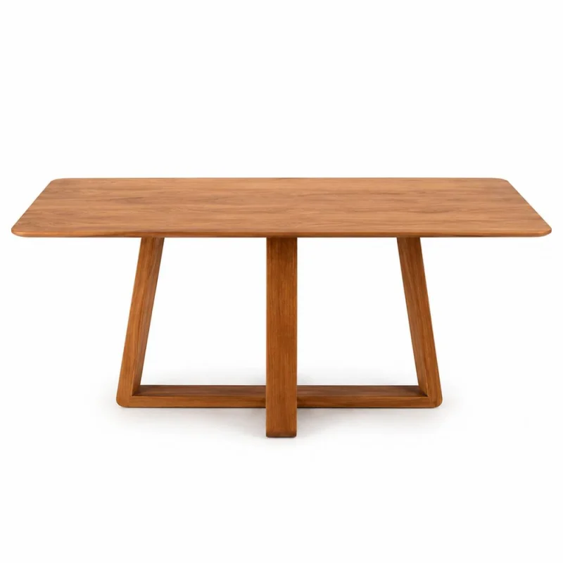 Mesa de Comedor Wood - 120 x90 - Canela en Blanco, Uruguay | NYR, vista 3
