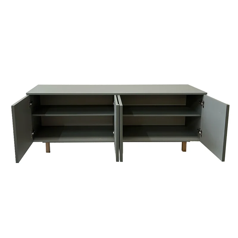Rack Arco 160cm – Verde en Madera natural - Muebles para TV, Uruguay | Berna Home, vista 5
