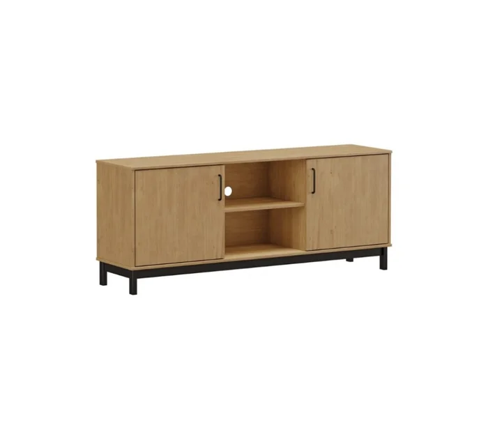 Rack Madrid 2 Puertas en Beige - Muebles para TV, Uruguay | Rústico Hogar