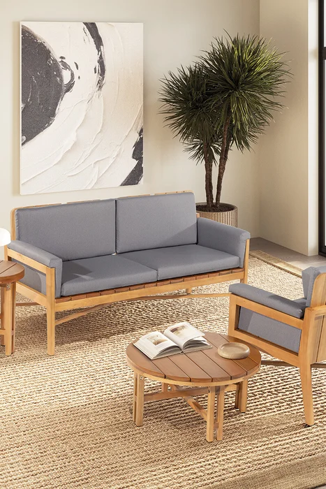 MESA DE CENTRO LACUNA 70x70x35CM JATOBA - Muebles para el exterior, Uruguay | Vinibel, vista 3