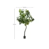 Árbol artificial Ficus con maceta negra 210 cm en Madera natural - Macetas, Uruguay | Kavehome, vista 5 de 5