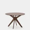 Mesa redonda Naanim - de chapa de nogal Ø 100 cm en Marrón - Mesas de comedor, Uruguay | Kavehome, vista 1 de 8