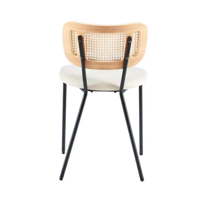 Silla De Comedor Rattan-y-metal Natural-beige Brisa en Madera natural - Sillas, Uruguay | Divino, vista 5